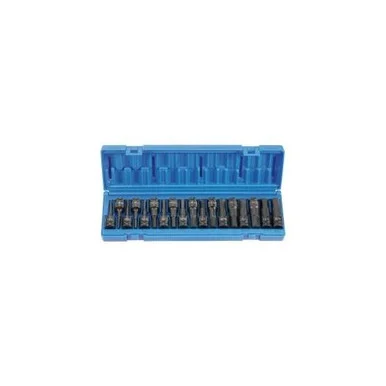 Grey Pneumatic 1598HC 18 Piece 1/2" Drive Combo Hex Fractional And Metric Impact Socket Set