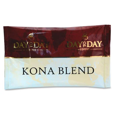 Papanicholas Coffee Coffee, Single Pot Pack, 42/ct, Day To Day Kona Blend Pot Pack - Caffeinated - Day To Day Kona Blend - 1 Carton (23002_53)