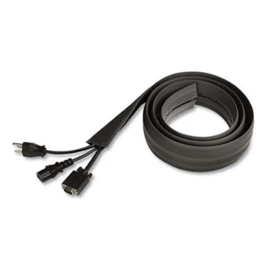 Innovera IVR39660 Floor Sleeve Cable Management, 3/7" X 1/4" Channel, 72" Long, Black