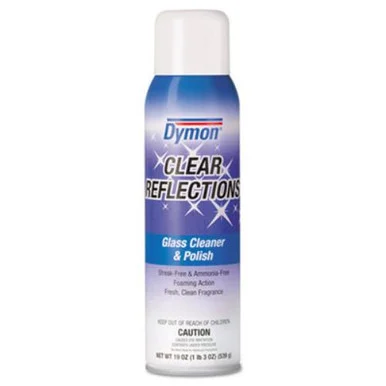 ITW Dymon 38520 Clear Reflections Mirror & Glass Cleaner, 20oz, Aerosol, 12/carton