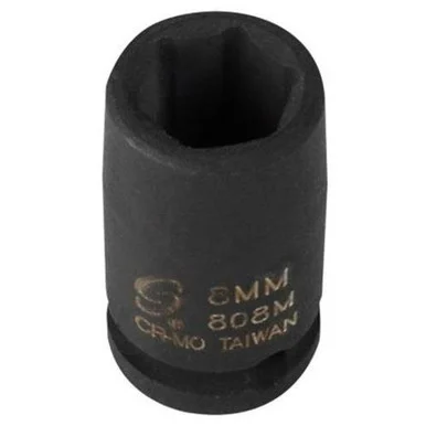 Sunex 808M 1/4 In. Drive 6-point Standard Impact Socket 8mm