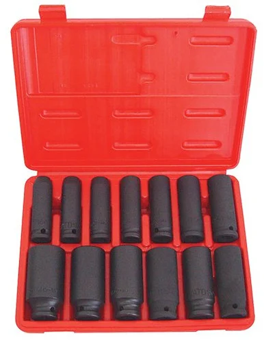 Atd Tools ATD-4401 13 Pc. 1/2" Drive 6 Point Sae Deep Impact Socket Set 4401_59