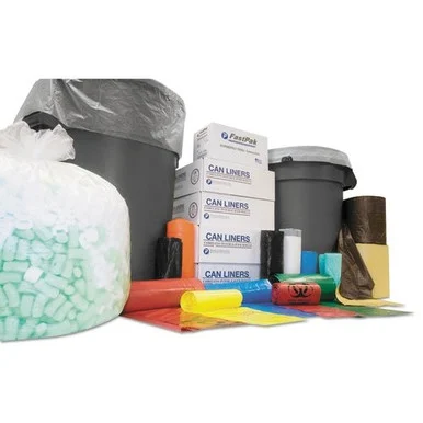 Integrated Bagging Systems SL2424LTK Institutional Low-density Can Liners, 7-10 Gal, .35 Mil, 24 X 24, Black, 1000/ct