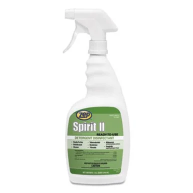 Zep 67909 Spirit Ii Ready-to-use Disinfectant, Citrus Scent, 32 Oz Spray Bottle, 12/carton