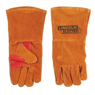 Lincoln Electric LEW-KH642 Leather Welding Gloves, Brown, One Size