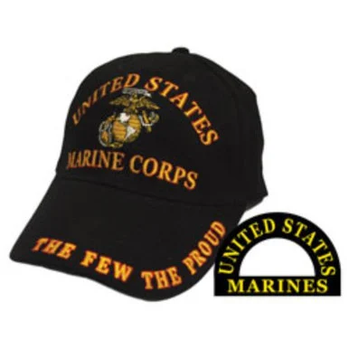 U.s. Military Merchandise CP00306 Cap Usmc The Few The Proud Black - us military merchandise