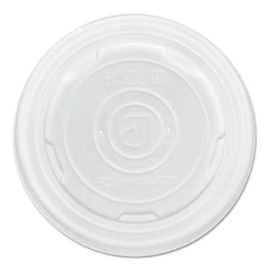 Eco Products EPECOLIDSPS World Art Pla-laminated Soup Container Lids, Translucent, 8oz, 1000/carton