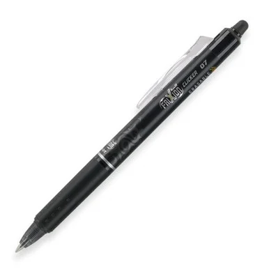 Frixion Clicker Gel Pen - 0.7 Mm Pen Point Size - Black Ink - Black Barrel - 1 / Each (PIL31450)
