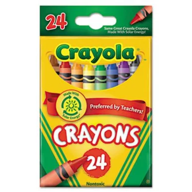 Crayola Lift Lid Crayola Crayon Sets - 3.62" X Assorted Wax - 24 / Box (523024)