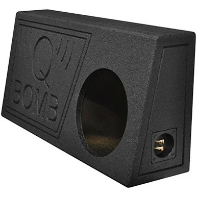 Qpower QBTRUCK110V Single 10" Truck Ported Spl Empty Woofer Box With Bed Liner Spray