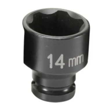 Grey Pneumatic 914MS 1/4" Drive 6 Point Metric Impact Socket 14mm