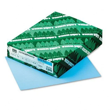 Astrobrights Colored Paper - Letter - 8.50" X 11" - 24 Lb - Smooth - 500 / Ream - Blue (WAU22521)