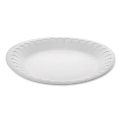 Pactive YTH100070000 Laminated Foam Dinnerware, Plate, 7" Diameter, White, 900/carton