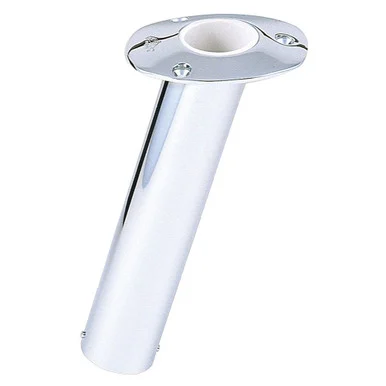 Lee's Tackle Inc. 3930984 Lee's 15° Stainless Steel Flush Mount Rod Holder - 2.25" O.d.