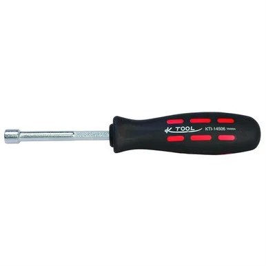K Tool International KTI-14506 Metric Nutdriver 6mm X 75 Soft-grip Handle