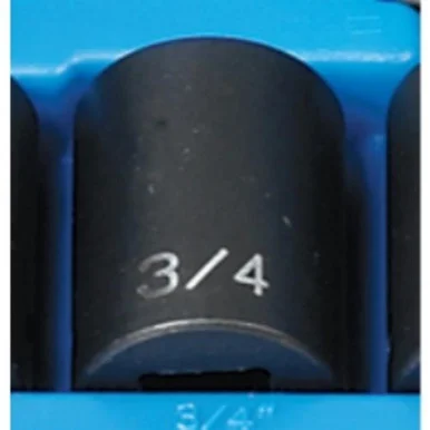 Grey Pneumatic 2124R 1/2" Drive 12 Point Fractional Impact Socket 3/4