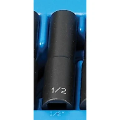 Grey Pneumatic 2116D 1/2" Drive 12 Point Deep Fractional Impact Socket 1/2