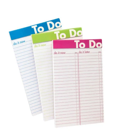 Ampad To Do List Notepad - 50 Sheet - Ruled - 5" X 8" - 6 / Pack - White Paper Assorted Cover (top-20002)