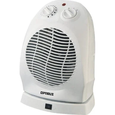 Optimus H-1382 Portable Oscillating Fan Heater with Thermostat