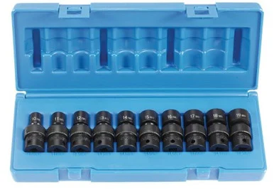 Grey Pneumatic 1210UM 10 Piece 3/8" Drive Metric Universal Impact Socket Set