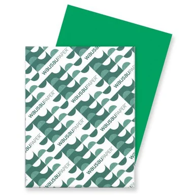 Astrobrights Card Stock - For Inkjet, Laser Print - Letter - 8.50" X 11" - 65 Lb - Smooth - 250 / Pack - Green (WAU22741)