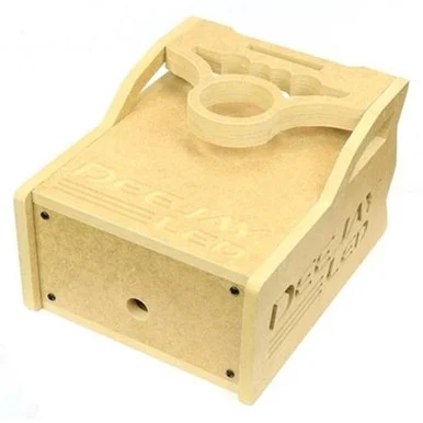 Deejay LED TBH1DIN2EQ 1 Din Space Plus 2 Eq Stylish Wooden Controller Case For Mobile Competitions