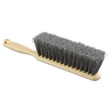 Boardwalk 5408 Counter Brush, Flagged Polypropylene Fill, 8" Long, Tan Handle