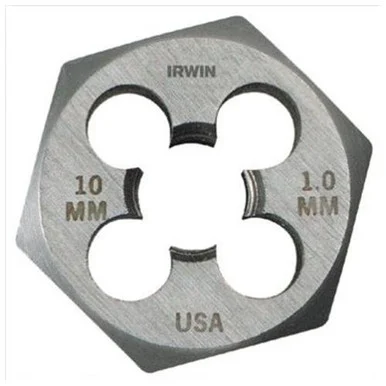 Irwin Industrial 6949 High Carbon Steel Hexagon 1-7/16" Across Flat Die 14mm-1.25