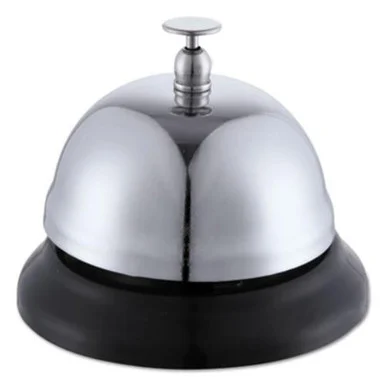 Universal Office Products 10000 Call Bell, 3-3/8" Diameter, Brushed Nickel