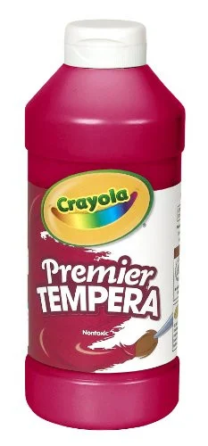 Crayola Premier Tempera Paint - 16 Oz - 1each - Red (541216038)