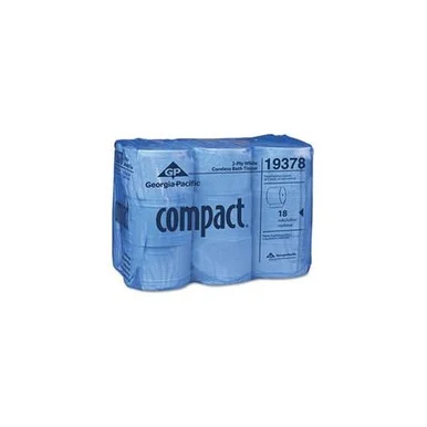 Georgia-pacific Compact Coreless Bathroom Tissue - 2 Ply - 1500 Sheets/roll - 18 / Pack - 4.05" X 3.85" - 5.75" Roll Diameter - White (19378_40)