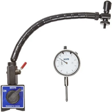 Fowler 72-641-300 Flex Arm Base And Dial Indicator Combo