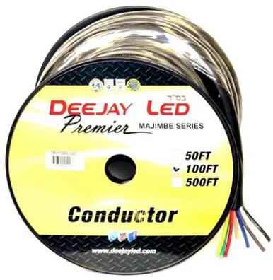 Deejay LED TBH128C100 12ga 8 Conductor 100ft Jacketed Wire