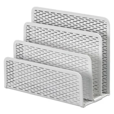 Artistic Products ART20003WH Urban Collection Punched Metal Letter Sorter, 6 1/2 X 3 1/4 X 5 1/2, White