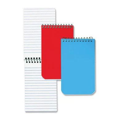 Rediform National Wirebound Memo Notebook - 60 Sheet - Legal/narrow Ruled - 3" X 5" - 1 Each - White Paper (RED31120)