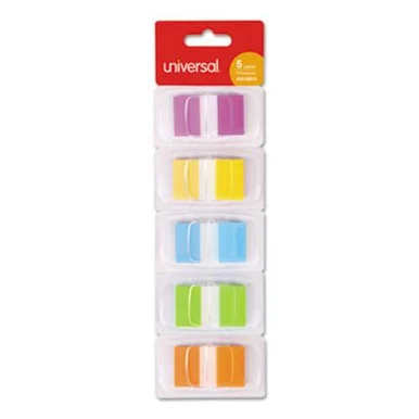Universal Office Products UNV99013 Deluxe Pop-up Page Flags, 1" X 1 3/4", Assorted Colors, 50/pack
