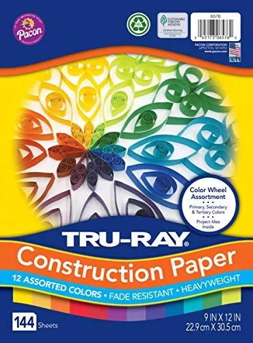 Tru-Ray Color Wheel Construction Paper (pac-6576)