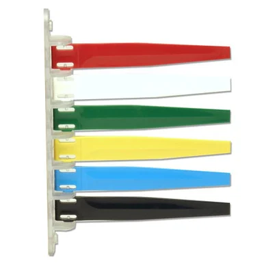Imc-dip Exam Room Status Signal Flag - 10.12" X 7.25" - Scratch-resistant - Plastic - Red, White, Green, Yellow, Blue, Black (i6pf169436)