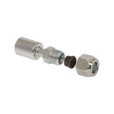 S.u.r. And R Auto Parts AC110145M #10 Hose To 14.5mm Compression Union Single Piece