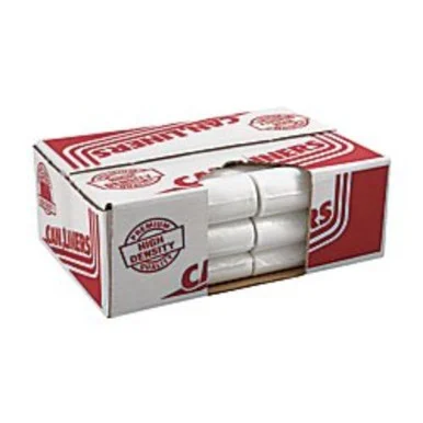 Pitt Plastics PITMR30371MC High-density Mini-roll Can Liners, 20-30gal, 10 Mic, 30 X 37, Natural, 500/ct