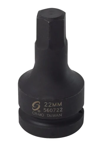 Sunex 560722 1 In. Drive 22 Mm Hex Drive Impact Socket