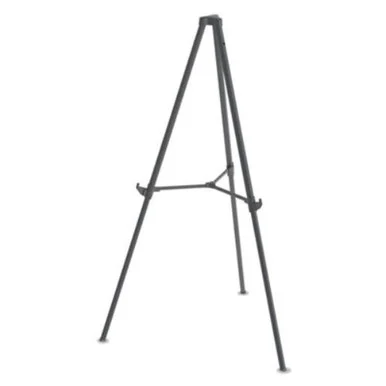Bi-Silque Visual Communication FLX11404 Quantum Heavy Duty Display Easel, 35.62" - 61.22"h, Plastic, Black