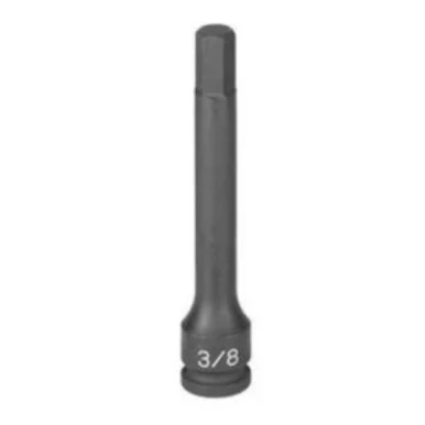 Grey Pneumatic Corp. 19064F 3/8" Drive X 3/16" 4" Length Hex Driver