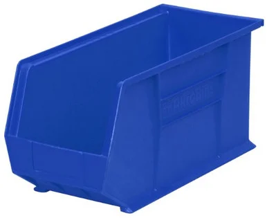 Akro-mils Akrobin - 9" Height X 8.3" Width X 18" Depth - Polypropylene - Blue (30265B)