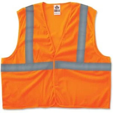 Glowear Ergodyne Glowear Class 2 Orange Super Econo Vest - Small/mediumpolyester Mesh - 1/ Carton - Orange (ego-20963)