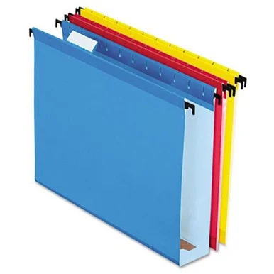 Esselte Extra Capacity Hanging File Folder - Letter - 8.50" X 11" - 2" Expansion - 1/5 Tab Cut - Assorted - 20 / Box (6152X2ASST)