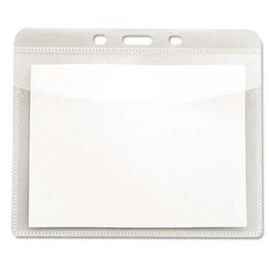 Advantus Pvc-free Horizontal Badge Holder - Horizontal - Polypropylene - 50 / Pack - Clear (75603)