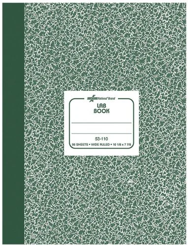 Rediform National Lab Construction Notebook - 60 Sheet - Quad Ruled - 7.88" X 10.13" - 1 Each - White Paper (53110)