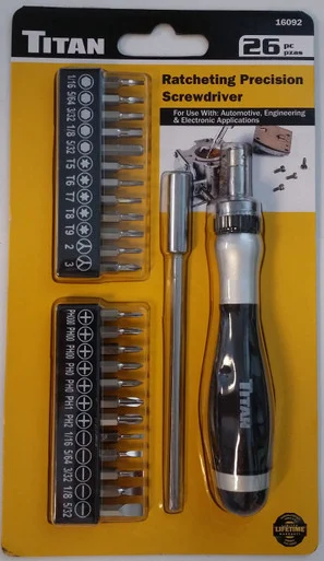 Titan 16092 26 Piece Ratcheting Precision Screwdriver 16092_45