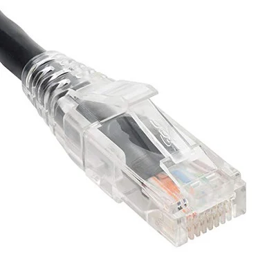 ICC CAT6 Clear Boot Patch Cord - 5 ft Category 6 Network Cable for Network Device (ICPCST05BK)